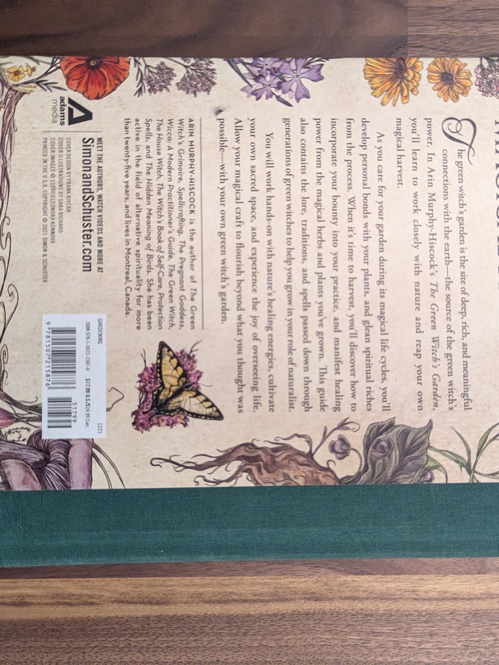 The Green Witch's Garden Hardcover Book - Beige & Green Botanical Cover - Picture 5 of 10